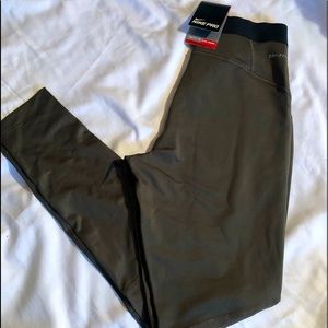 Nike pro dri-fit/stay warm, hyper warm series. Olive green